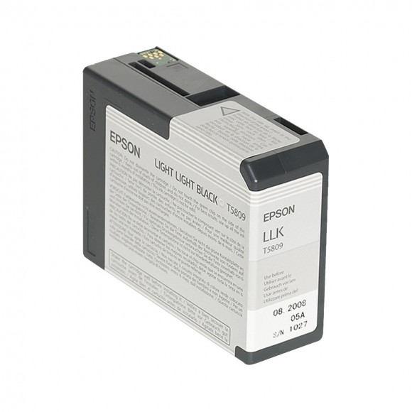 Epson Light Light Black Ink for 3800 & 3880 Printers - 80ml - T5809